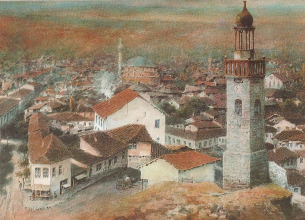 Стара София, картина на Йозеф Зебастиан Обербауер